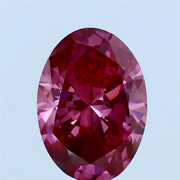 0.83ct Oval FANCY VIVID PINK VS1 Lab Created Diamond