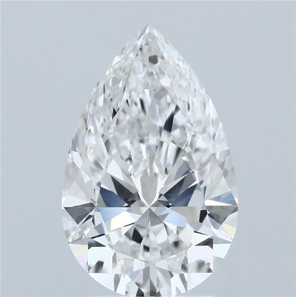 3.01ct Pear E VVS2 Lab Created Diamond