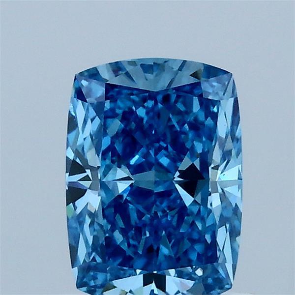 1.03ct Cushion FANCY VIVID BLUE VS1 Lab Created Diamond