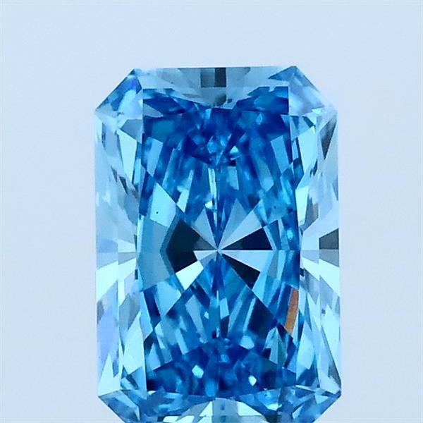 1.03ct Radiant FANCY VIVID BLUE VS1 Lab Created Diamond