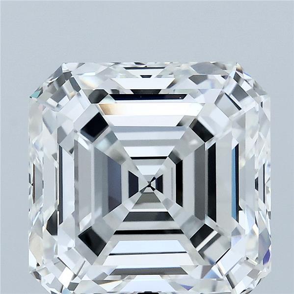 5.89ct Asscher F VVS2 Lab Created Diamond
