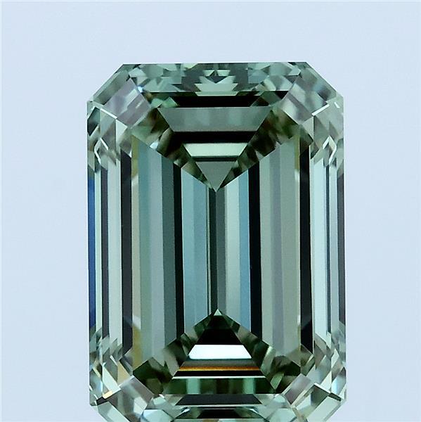 4ct Emerald FANCY VIVID GREEN VVS2 Lab Created Diamond