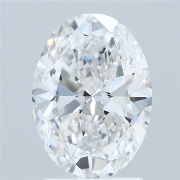 2.01ct Oval E VVS2 Lab Created Diamond