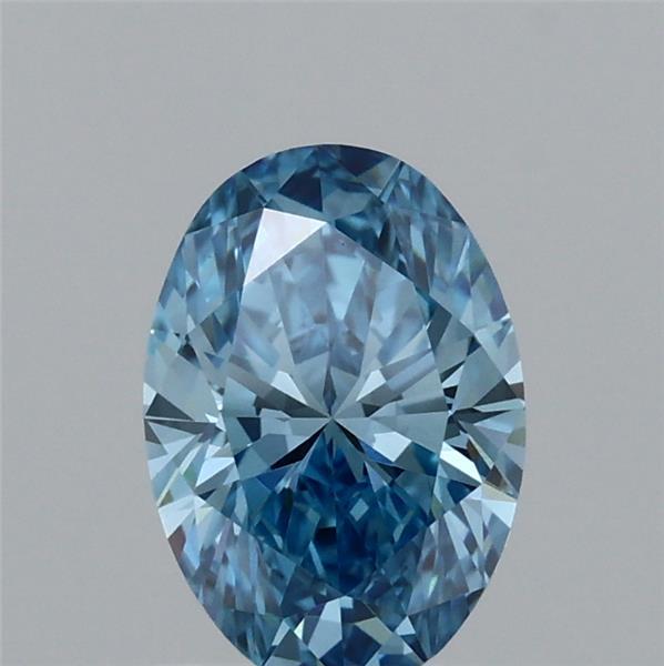 1.05ct Oval FANCY VIVID BLUE VVS2 Lab Created Diamond