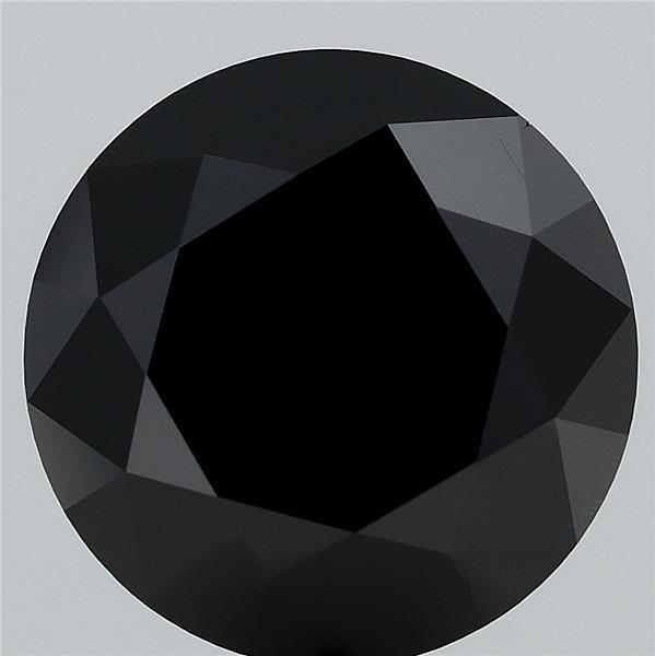 1.66ct Round FANCY BLACK  Lab Created Diamond