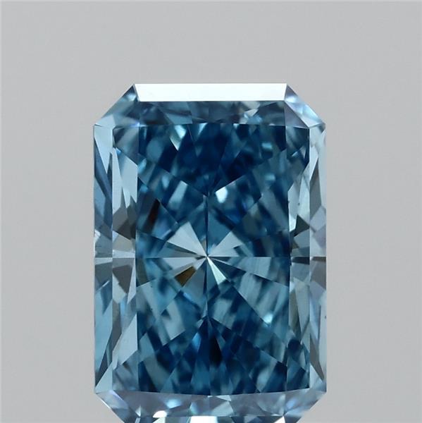 1.04ct Radiant FANCY VIVID BLUE VS2 Lab Created Diamond