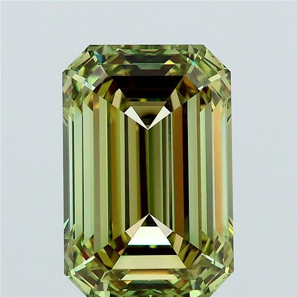 3.13ct Emerald FANCY VIVID GREEN VVS1 Lab Created Diamond