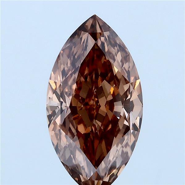 3.09ct Marquise FANCY BROWN VS1 Lab Created Diamond