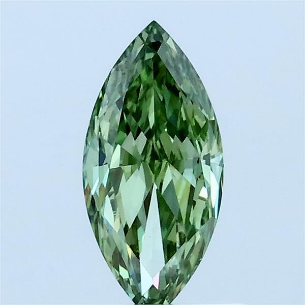 0.6ct Marquise FANCY VIVID GREEN VS1 Lab Created Diamond