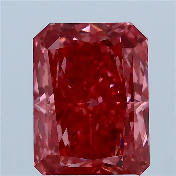 2.1ct Radiant FANCY VIVID PINK VVS2 Lab Created Diamond