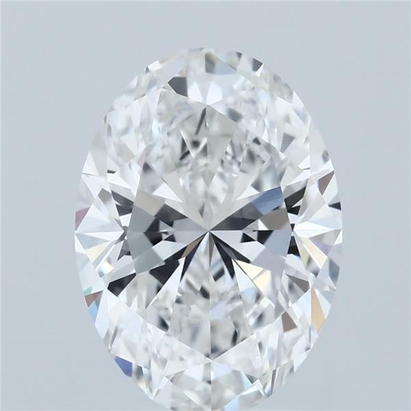 3.06ct Oval F VVS2 Lab Created Diamond