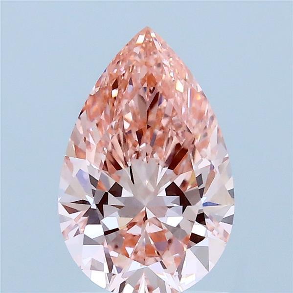 1.3ct Pear FANCY VIVID PINK VVS2 Lab Created Diamond