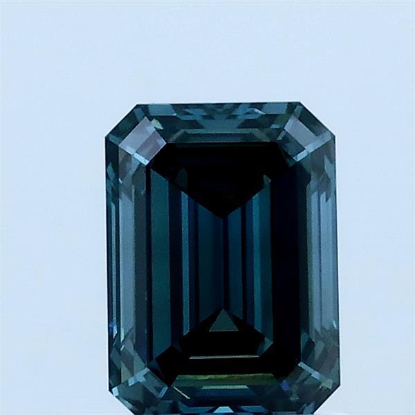 1ct Emerald FANCY INTENSE GREEN BLUE VVS2 Lab Created Diamond