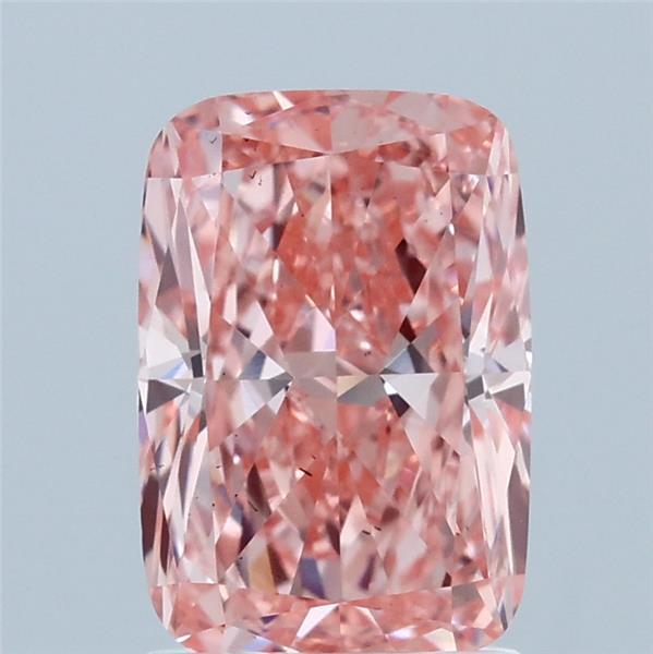 2ct Cushion FANCY VIVID PINK VS2 Lab Created Diamond