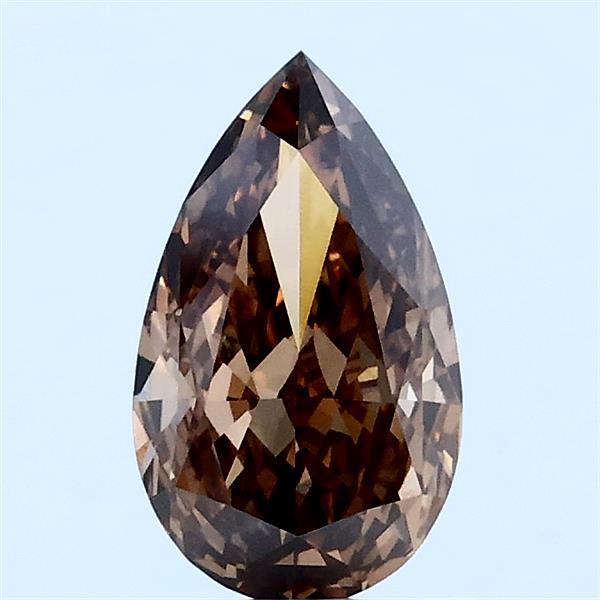 1.01ct Pear FANCY BROWN VS1 Lab Created Diamond