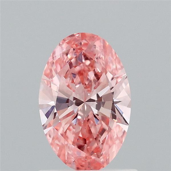 1ct Oval FANCY VIVID PINK VS1 Lab Created Diamond