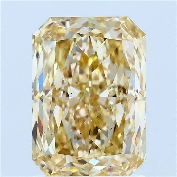 2.05ct Radiant FANCY LIGHT YELLOW VS2 Lab Created Diamond