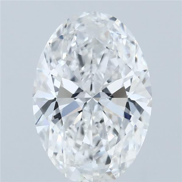 3.02ct Oval E VVS2 Lab Created Diamond