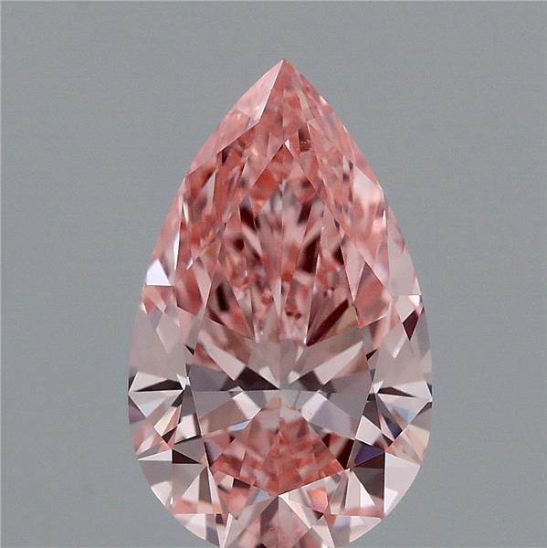1.48ct Pear FANCY VIVID PINK VVS2 Lab Created Diamond