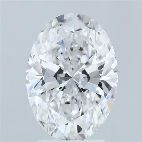 3.03ct Oval E VVS2 Lab Created Diamond