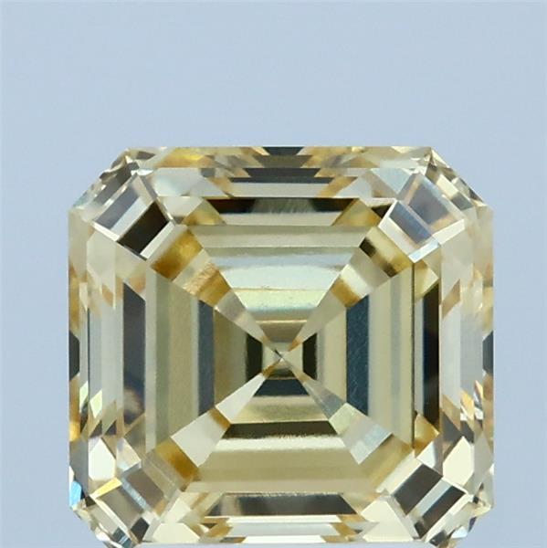 2.1ct Asscher FANCY YELLOW VVS2 Lab Created Diamond