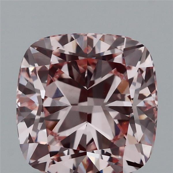 2.05ct Cushion FANCY INTENSE PINK VVS2 Lab Created Diamond