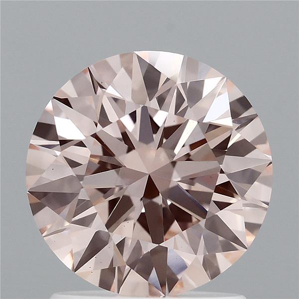 1.63ct Round FANCY INTENSE PINK VS1 Lab Created Diamond