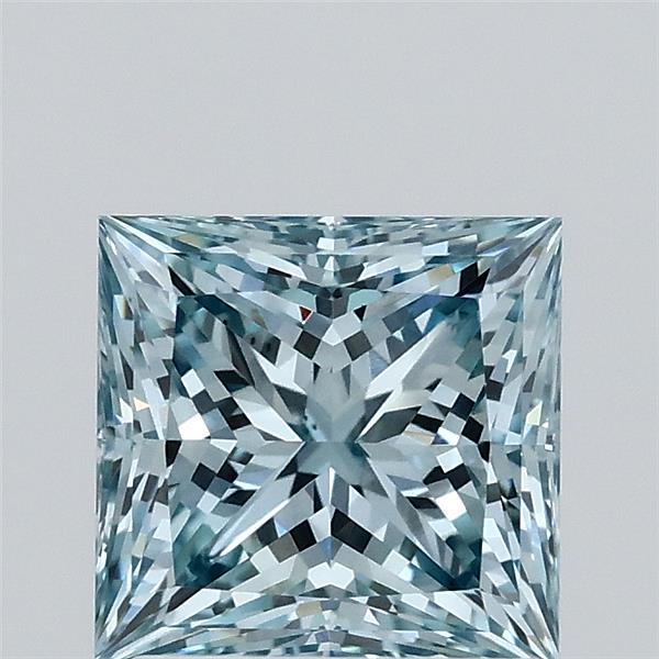 1.62ct Princess FANCY INTENSE BLUE VS1 Lab Created Diamond