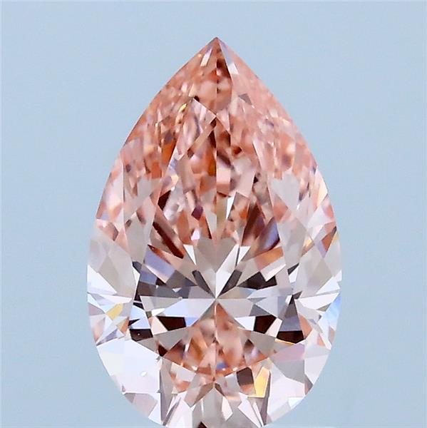 1.34ct Pear FANCY VIVID PINK VVS2 Lab Created Diamond