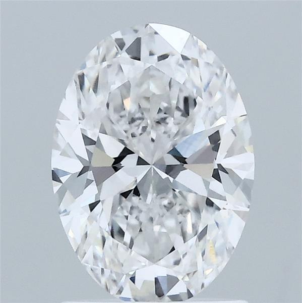 1.5ct Oval D VVS2 Lab Created Diamond
