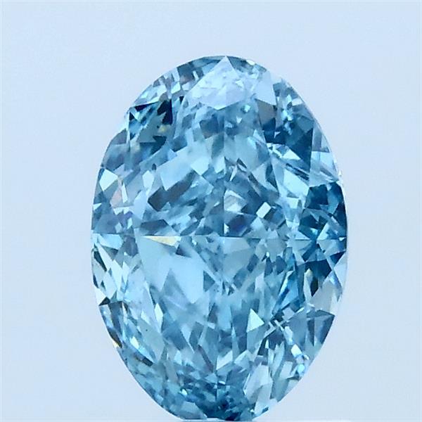 1.06ct Oval FANCY VIVID BLUE VS1 Lab Created Diamond