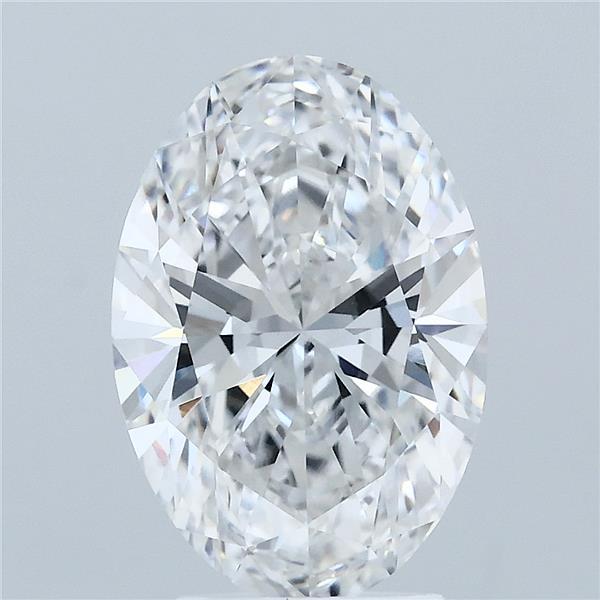 3.07ct Oval E VVS2 Lab Created Diamond