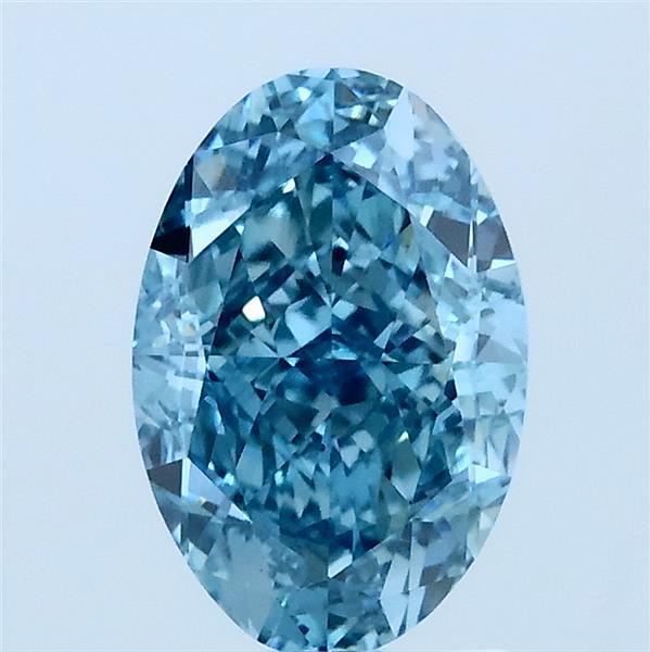 1.51ct Oval FANCY VIVID BLUE VVS2 Lab Created Diamond