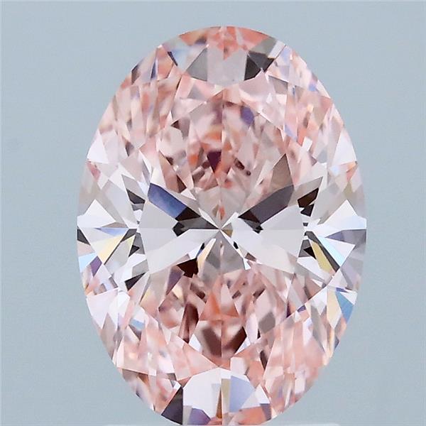 2.02ct Oval FANCY VIVID PINK VS1 Lab Created Diamond