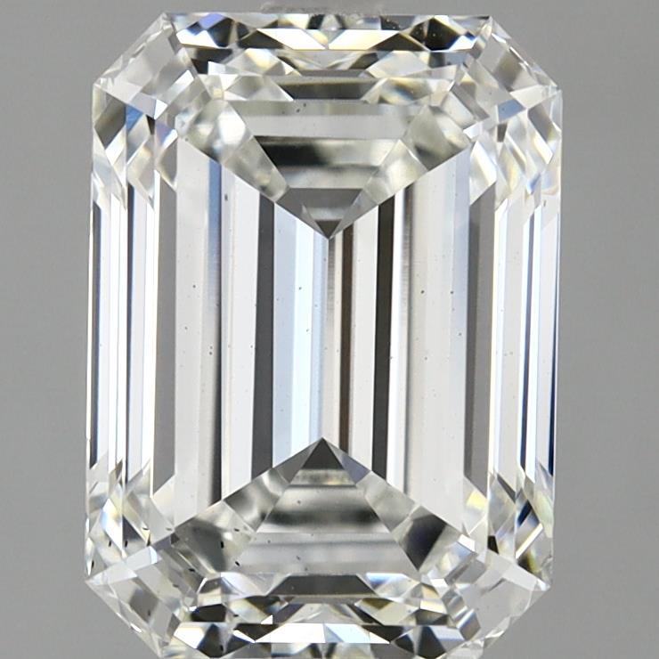 2.91ct Emerald F VS2 Lab Created Diamond