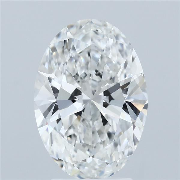3.04ct Oval F VVS2 Lab Created Diamond