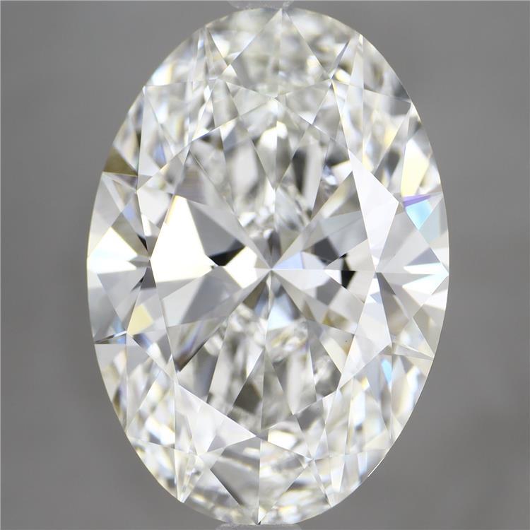 6.61ct Oval F VVS2 Lab Created Diamond