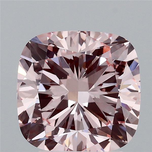 3.01ct Cushion FANCY INTENSE PINK VS1 Lab Created Diamond