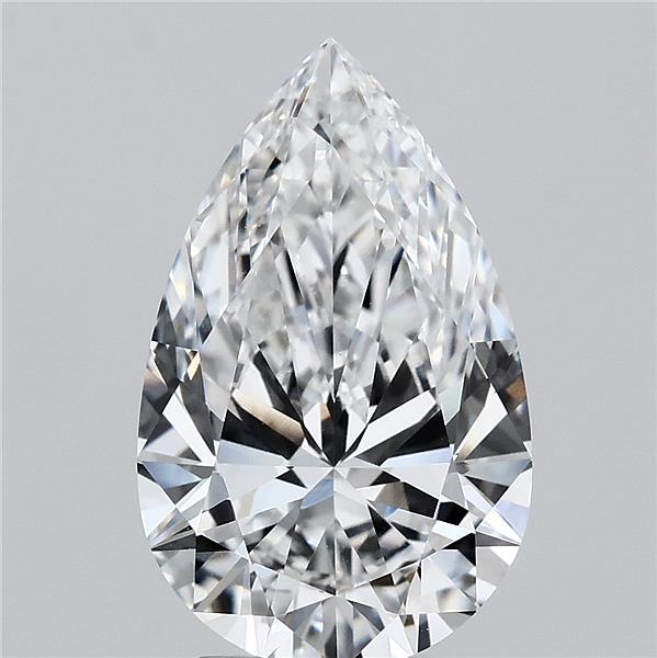 3.04ct Pear E IF Lab Created Diamond