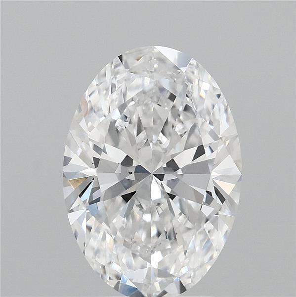 3ct Oval D VVS1 Lab Created Diamond