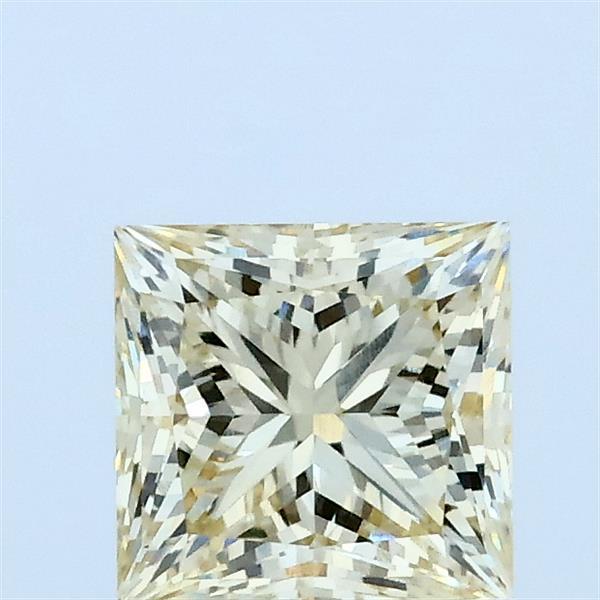 1.09ct Princess FANCY LIGHT YELLOW VVS1 Lab Created Diamond