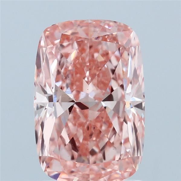 2.08ct Cushion FANCY VIVID PINK VS2 Lab Created Diamond