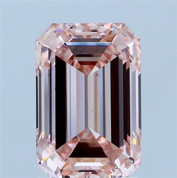 2.02ct Emerald FANCY INTENSE PINK VS1 Lab Created Diamond
