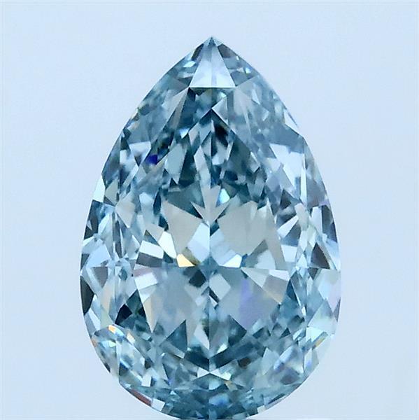 1.6ct Pear FANCY INTENSE BLUE VVS2 Lab Created Diamond