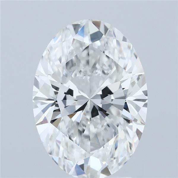 3.02ct Oval E VVS2 Lab Created Diamond