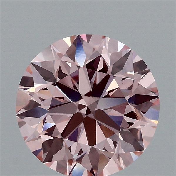 1.61ct Round FANCY INTENSE PINK VS1 Lab Created Diamond
