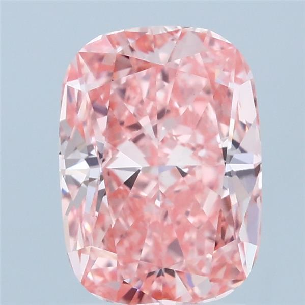 2.03ct Cushion FANCY VIVID PINK VS1 Lab Created Diamond