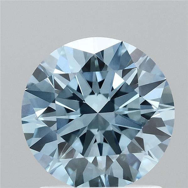 1.5ct Round FANCY VIVID BLUE VS1 Lab Created Diamond