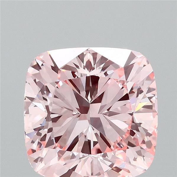 3.07ct Cushion FANCY INTENSE PINK VS1 Lab Created Diamond