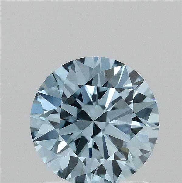 1.14ct Round FANCY VIVID BLUE VVS2 Lab Created Diamond
